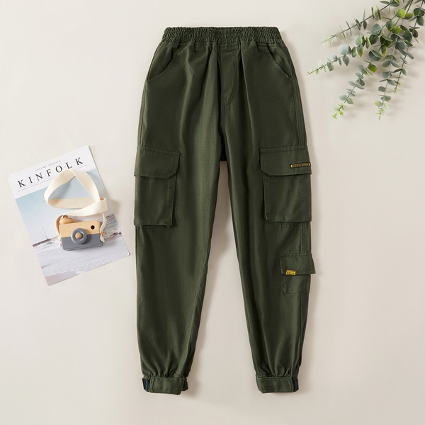 Trendy Pocket Design Solid Overalls