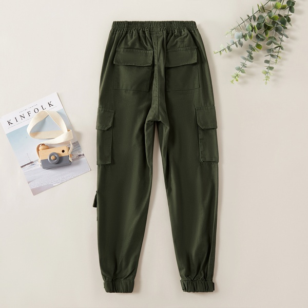 Trendy Pocket Design Solid Overalls