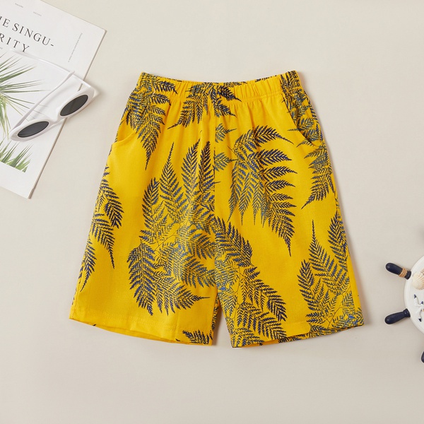Stylish Leaf Allover Shorts