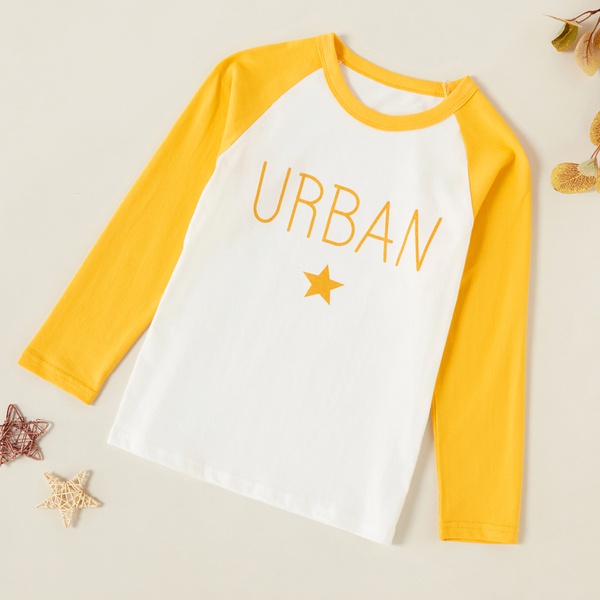 Fashionable URBAN Stars Print Long-sleeve Tee
