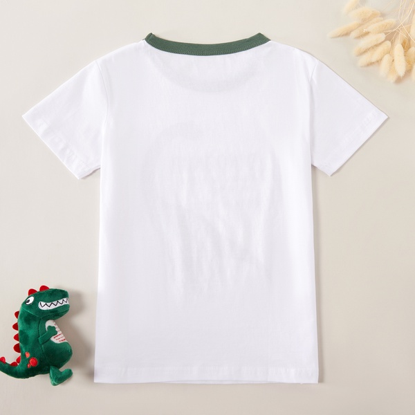 Stylish Dinosaur Letter Print Tee