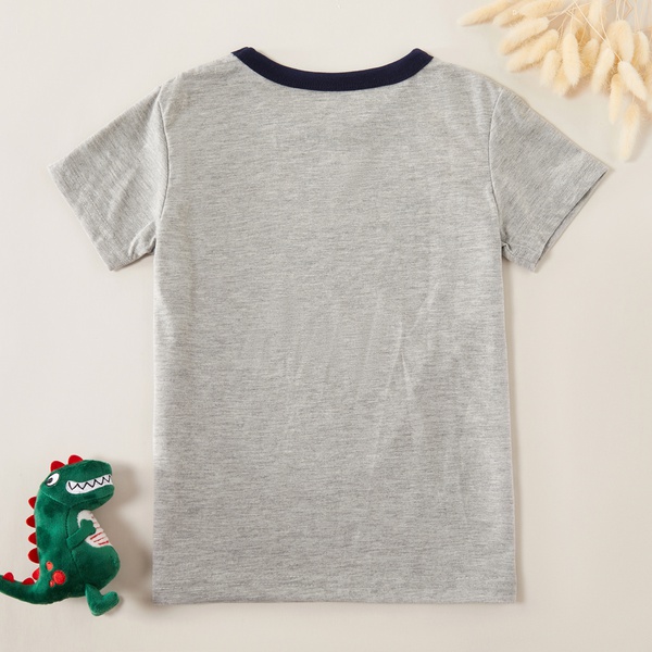 Stylish Dinosaur Letter Print Tee