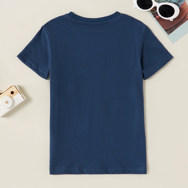 Trendy Music Dinosaur Print Tee