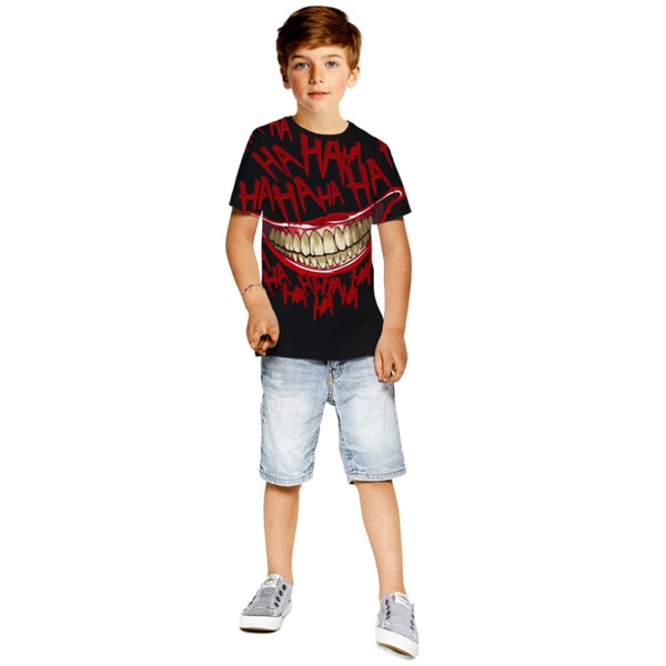 Stylish Halloween Big Mouth Short-sleeve Tee