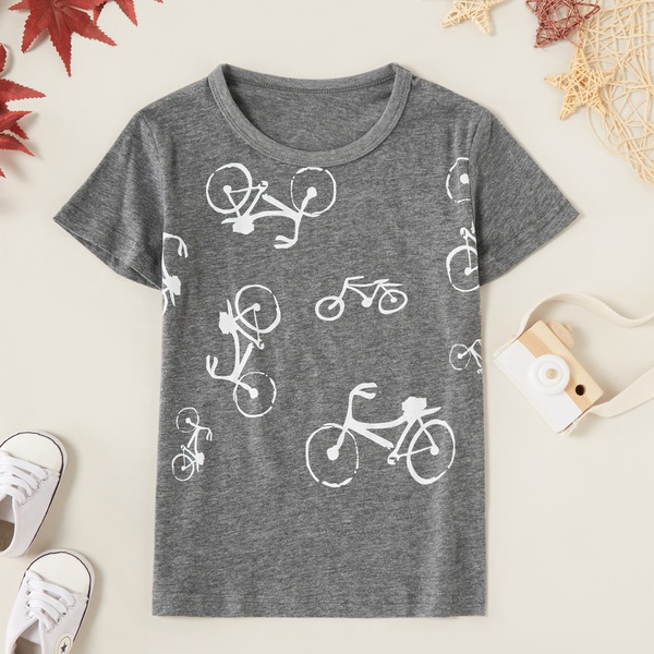 Trendy Bicycle Print Tee