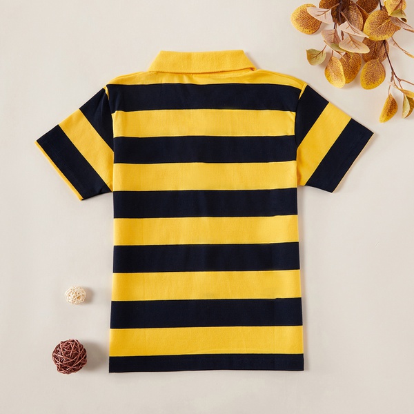 Trendy Striped Polo Shirt