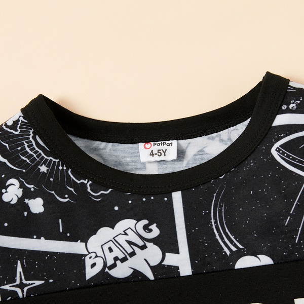 Fashionable Universe SPACE Allover Print Long-sleeve Tee