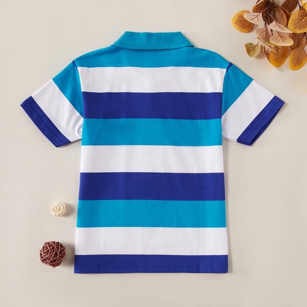 Trendy Striped Polo Shirt