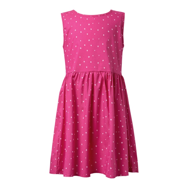 Fashionable Polka Dots Sleeveless Dress