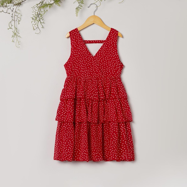 Sweet Polka Dots Chiffon Cake Dress