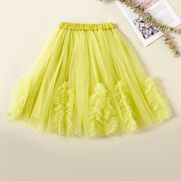Beautiful Solid Mesh Bubble Skirts