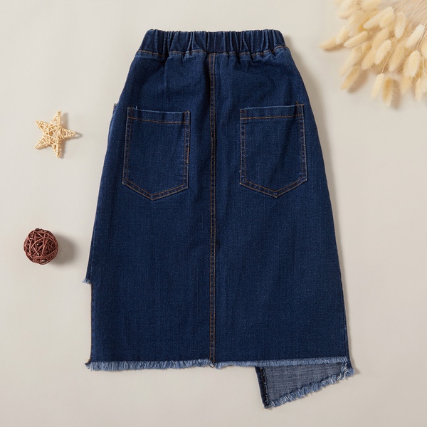 Fashionable Irregular Denim Skirt