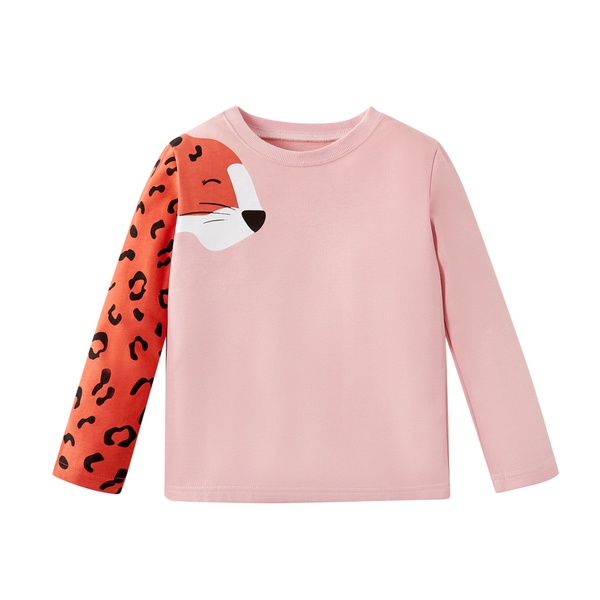 Stylish Leopard Print Long-sleeve Sweatshirt
