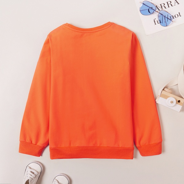 Trendy Rainbow Letter Print Sweatshirt