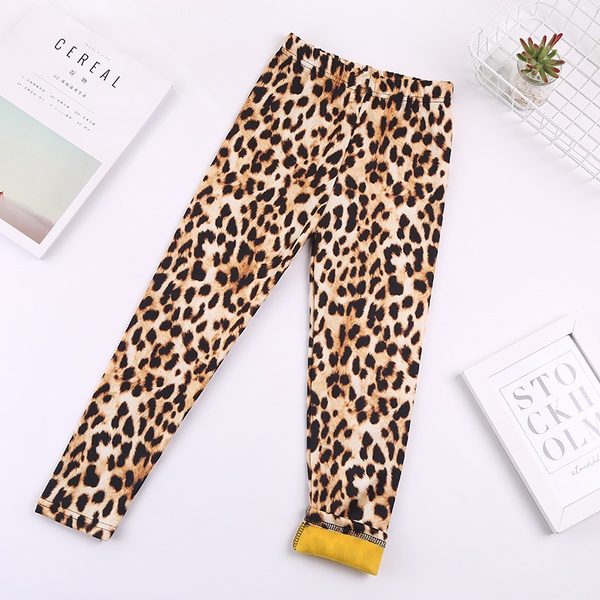 Trendy Allover Print Fleece-lining Leggings