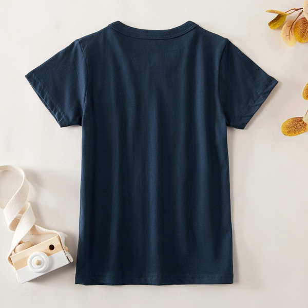 Trendy Cartoon Space Print Tee