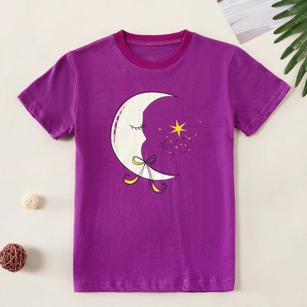 Beautiful Moon Stars Print Tee