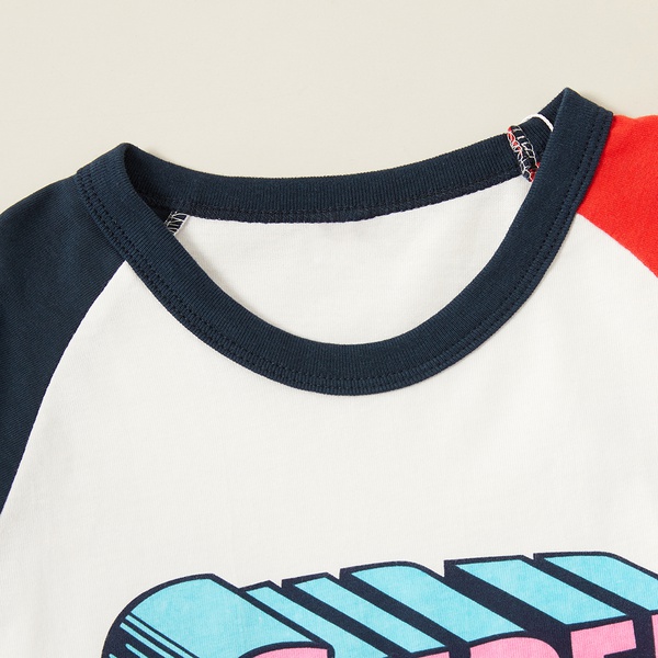 Stylish Letter SUPERGIRL Print Long-sleeve Tee