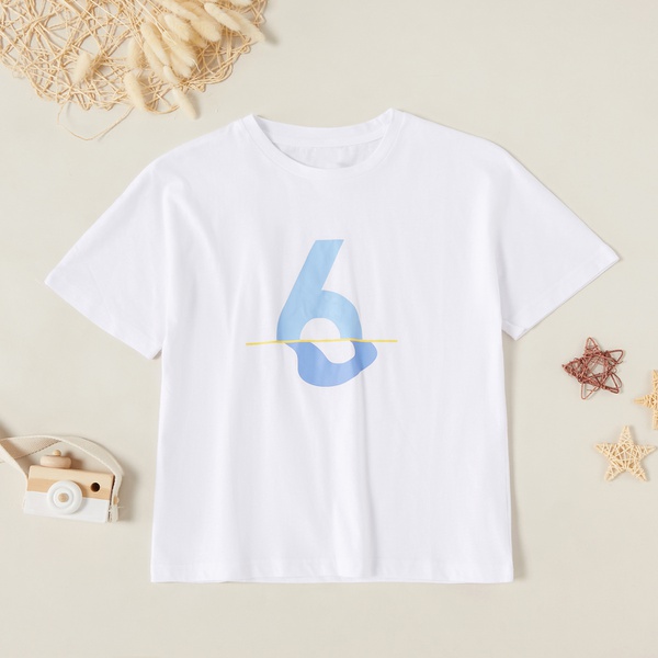 Fashionable Letter Print Short-sleeve Tee