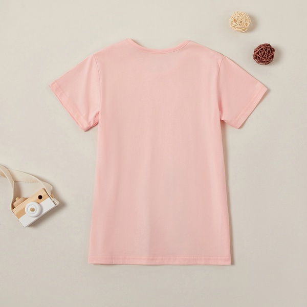 Stylish Diving Flower Dog Print Tee