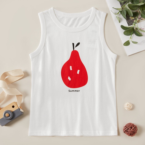 Stylish Fruit Print Tanks