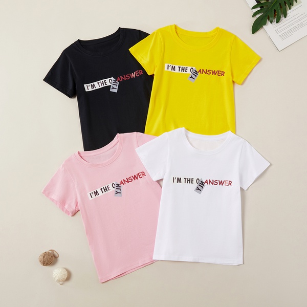 Fashionable I’M THE ONLY ANSWER Print Tee