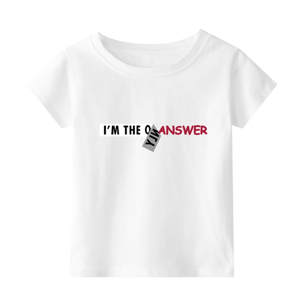 Fashionable I’M THE ONLY ANSWER Print Tee