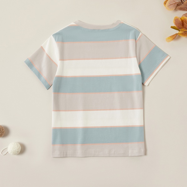 Fashionable Striped Bunny Short-sleeve Tee