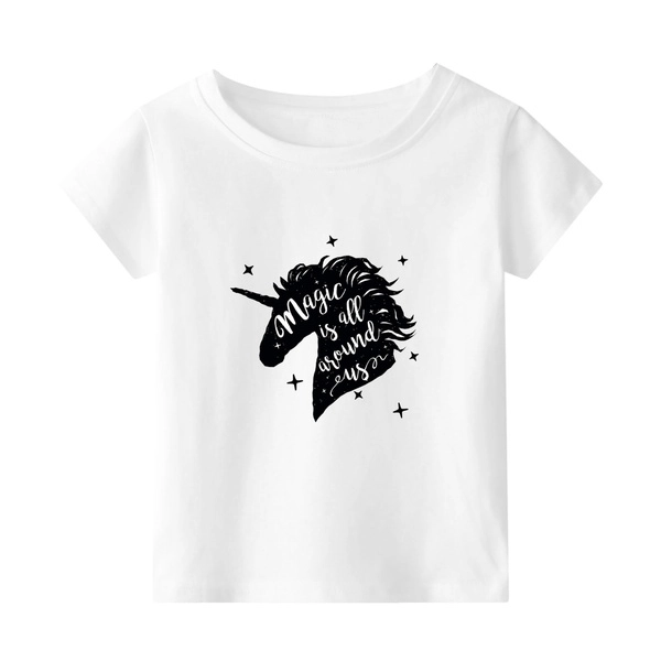 Stylish Unicorn Print Tees