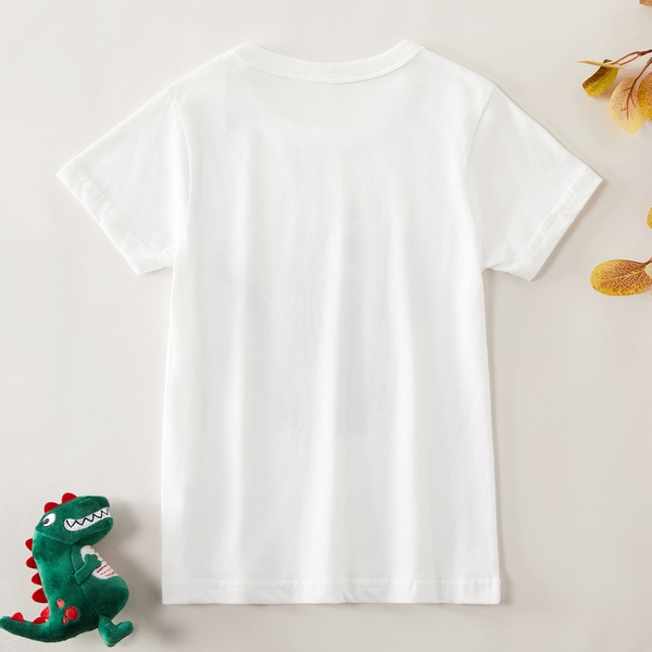 Trendy Cartoon Dino Short-sleeve Tee