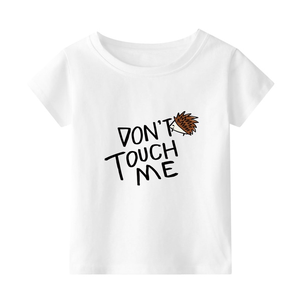 Stylish Letter Print DON’T TOUCH ME Tees