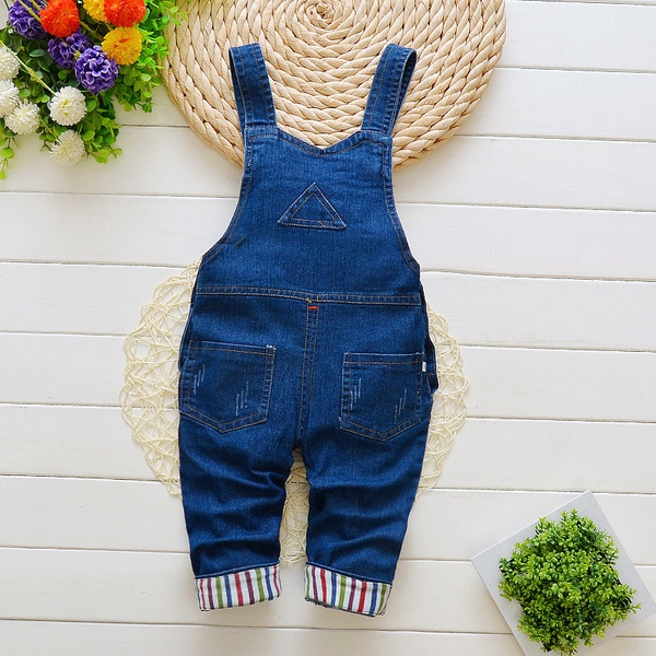 Baby / Toddler Trendy Stripped Denim Overalls