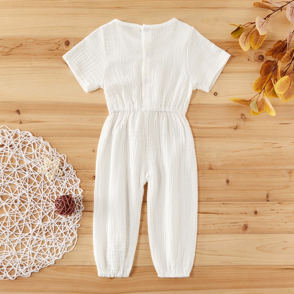 Baby / Toddler Basic Solid Strappy Elasticized Onesies