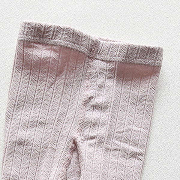 Baby Girl Solid Stretchy Leggings