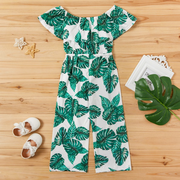 Baby / Toddler Girl Stylish Rain Forest Design Off Shoulder Onesies