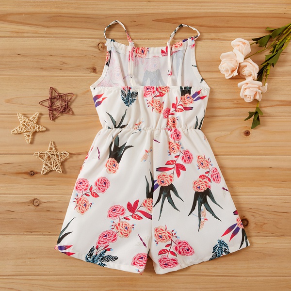 Baby / Toddler Floral Print Sleeveless Jumpsuits