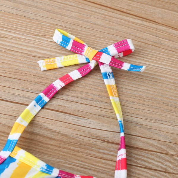 Baby / Toddler Girl Stylish Colorful Striped Jumpsuit