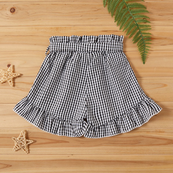 Baby / Toddler Girl Pretty Plaid Bowknot Shorts