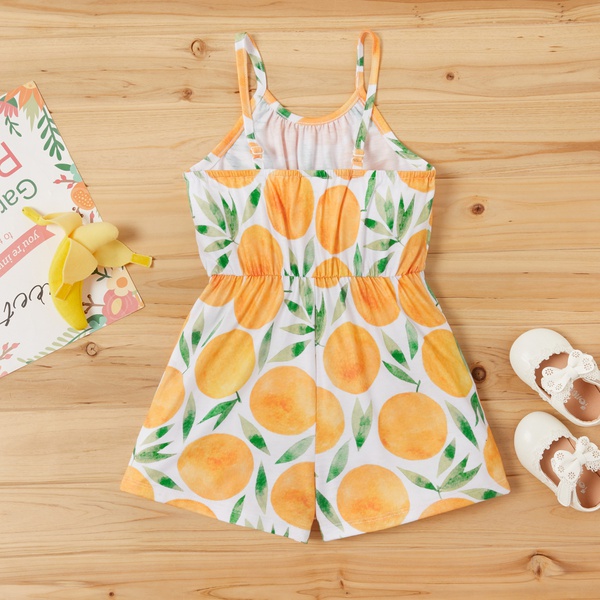 Toddler Girl Pretty Fruit Allover Jumpsuit