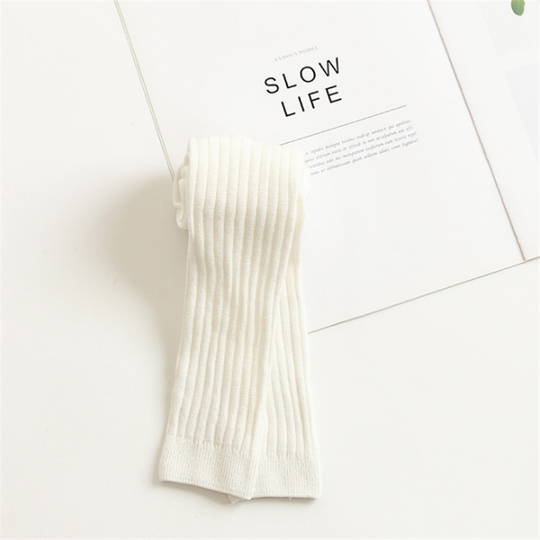 Baby Girl Stretchy Solid Leggings