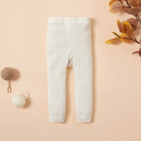 Baby Girl Solid Casual Leggings
