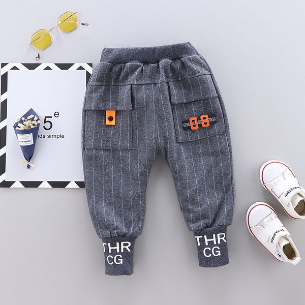 Baby / Toddler Letter Print Striped Trouser (No shoes)
