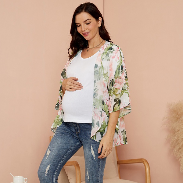 Maternity Floral full print Coat