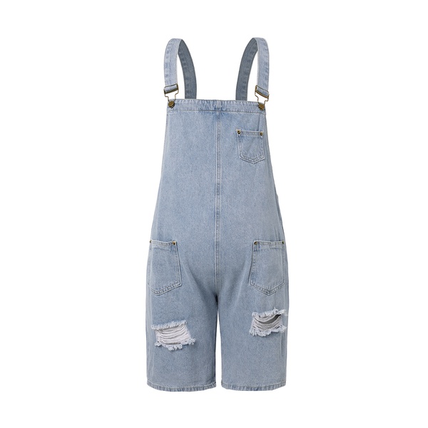 Maternity Avant-garde Plain Suspender pants