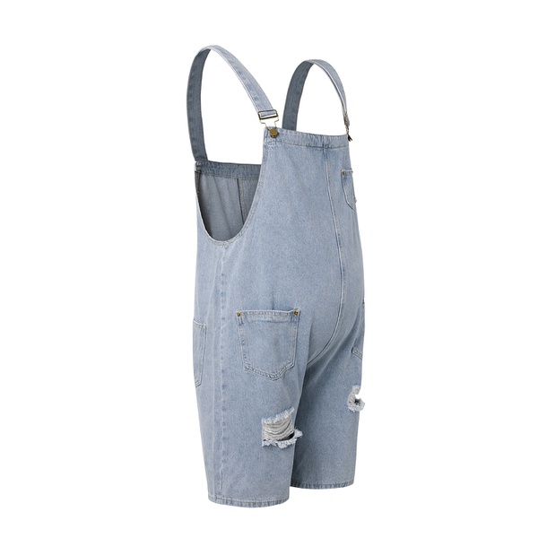 Maternity Avant-garde Plain Suspender pants
