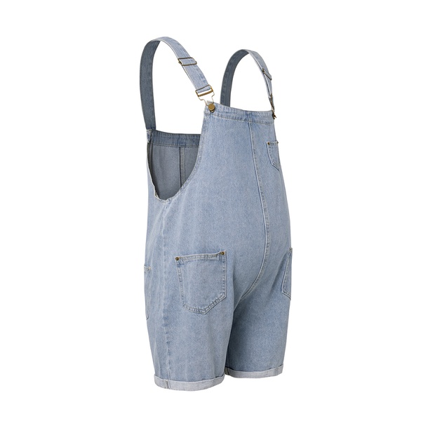 Maternity Avant-garde Plain Suspender pants