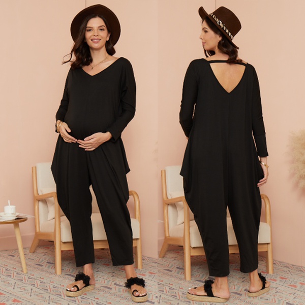 Maternity casual Plain Jumpsuits