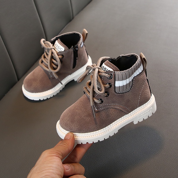 Toddler / Kids Solid Lace-up Solid Boots