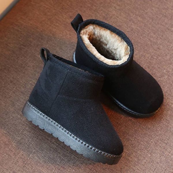 Toddler / Kid Warm Solid Fluff Snow Boots