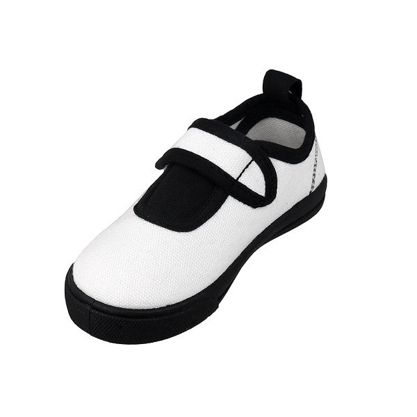 Toddler / Kids Black and White Canvas Shoes